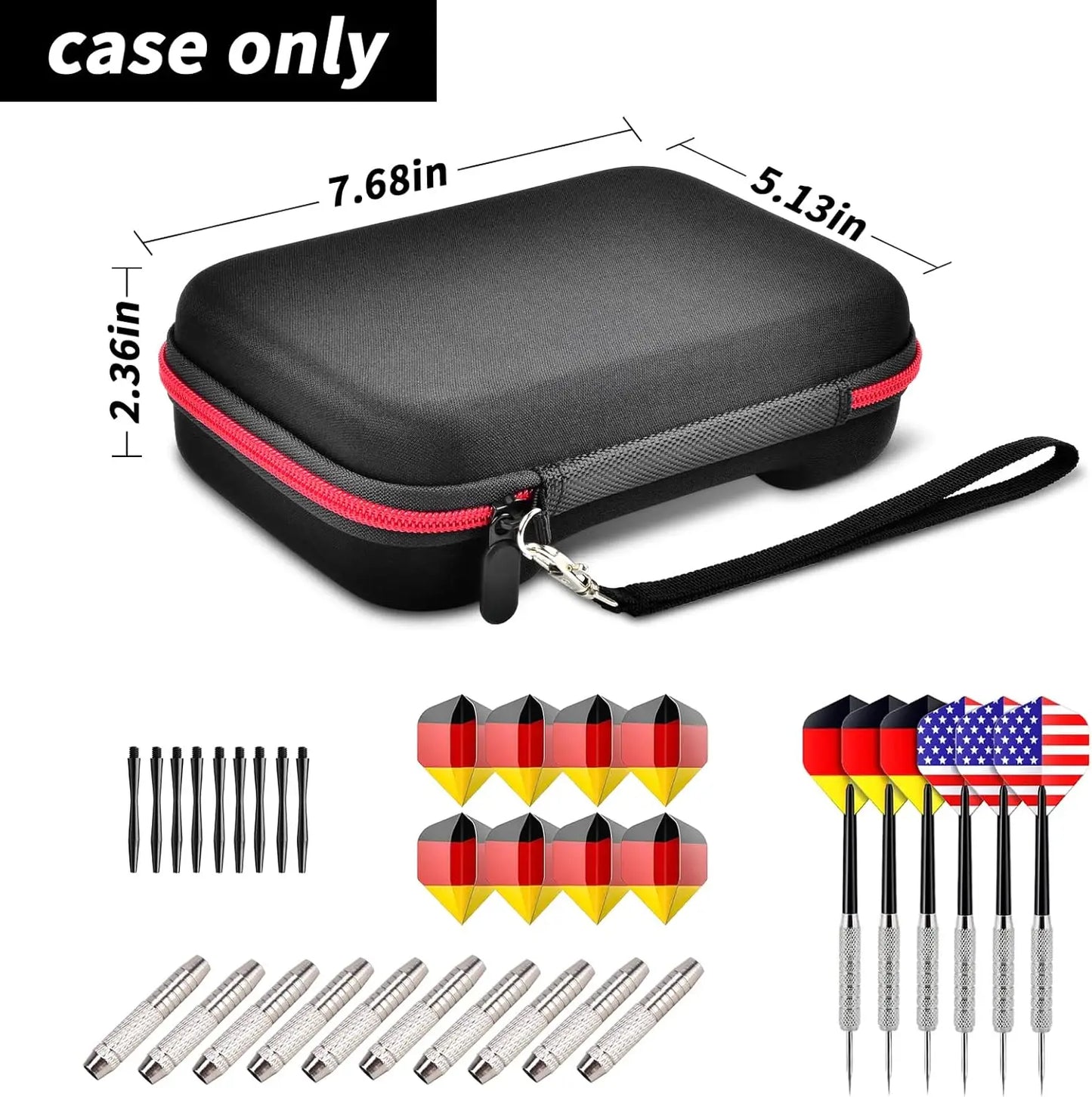 Dart Case Holder for 6 Steel Tip and Soft Tip Darts