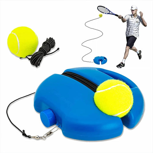 Heavy-Duty Tennis Training Aid with Elastic Rope – Self-Rebound Tennis Trainer for Solo Practice